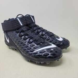Nike Force Savage Pro 2 Football Cleats Men Size 16 Black White AH4000-002